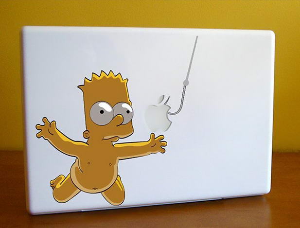 Bart Simpson Macbook Sticker