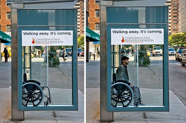 Wheelchair Bus Stop Ad Creative Bus Stop Advertisements