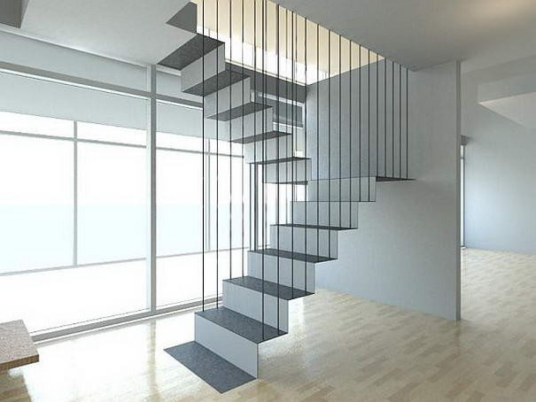 Hanging Staircase by Ong & Ong