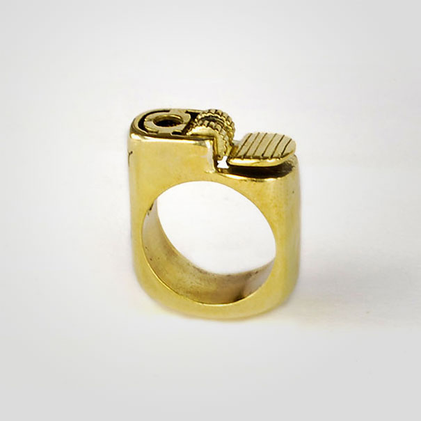 Brass Lighter Ring By Monserat de Lucca (1)