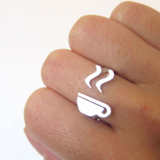 Coffee Ring by Smiling Silver Smith