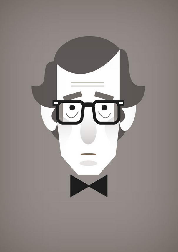 Woody Allen Illustration Portraits
