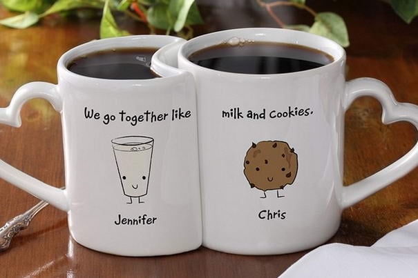 Romantic Personalized Coffee Mug Set