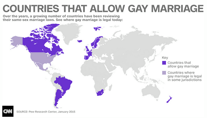 How Many Countries Allow Gay Marriage 55