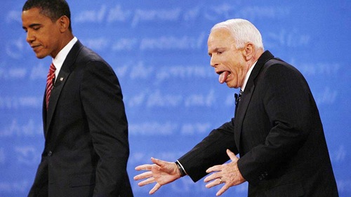 Barrack Obama and John McCain