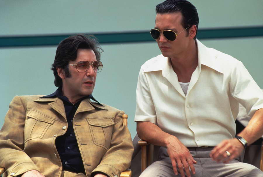 Johnny Depp With Al Pacino in Donnie Brasco