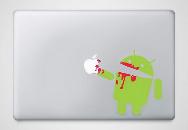 Angry Android Macbook Sticker - Creative Macbook Stickers