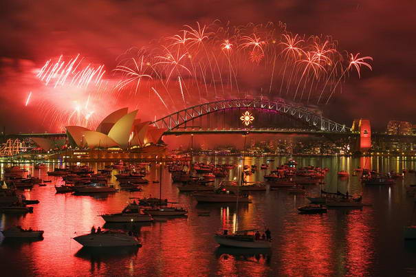 Celebrations in Sydney Harbour