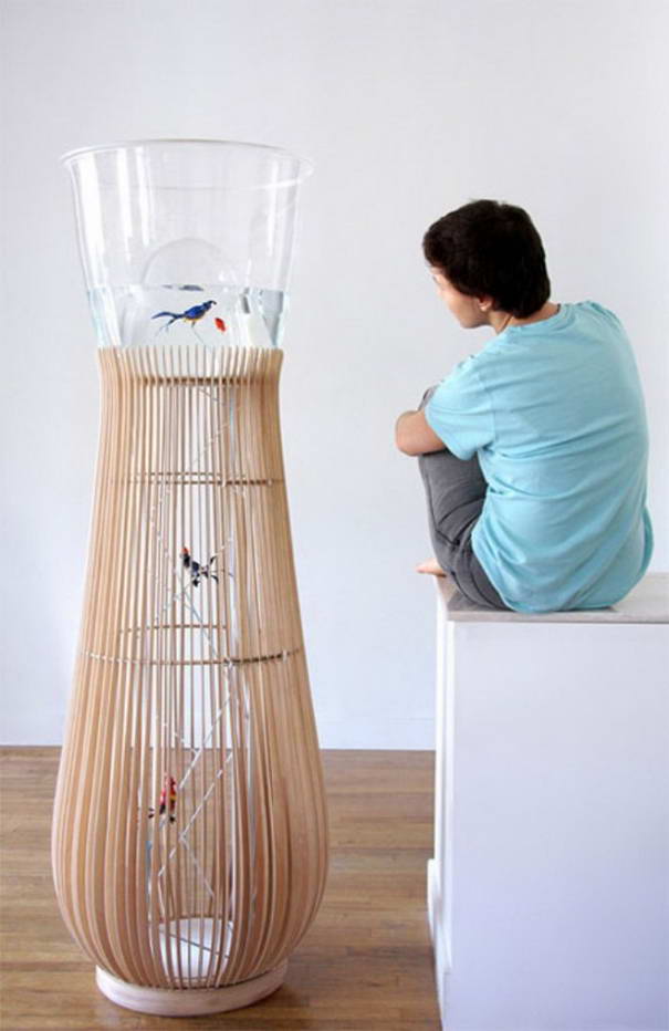 Duplex Aquarium Cage Duplex Aquarium Cage Unusual Aquarium Designs