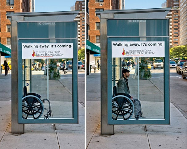 Wheelchair Bus Stop Ad Wheelchair Bus Stop Ad Creative Bus Stop Advertisements