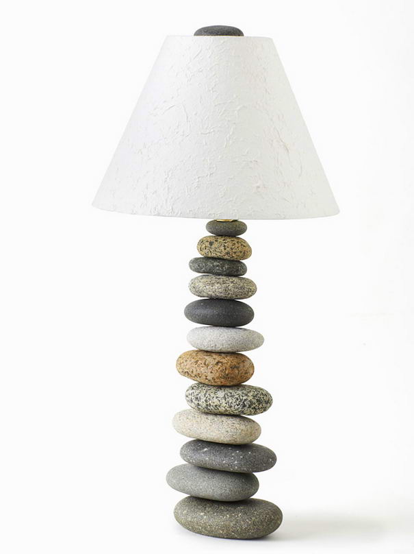 Balanced Stone Lamp