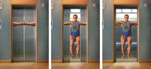 Golds Gym Elevator