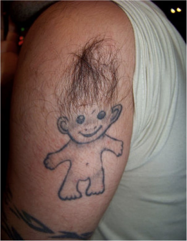 Hairy Tattoo Hairy Tattoo Ridiculous Tattoos