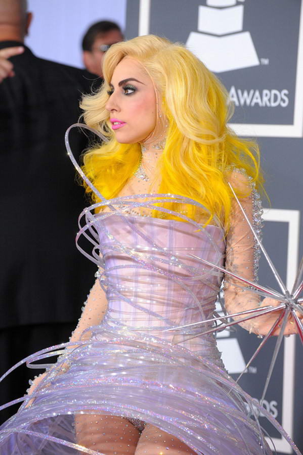 Lady Gaga Yellow Hair Different Hairstyles