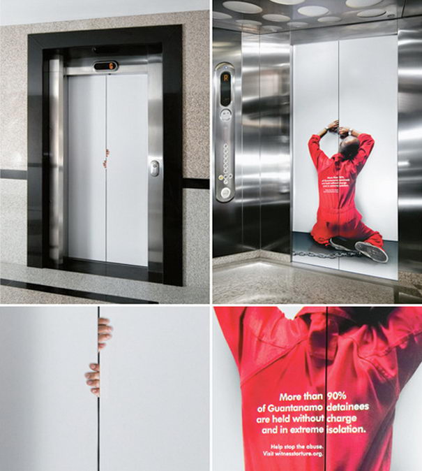 Stop abuse Elevator Advertisements