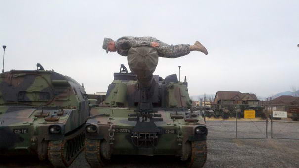 Planking On a Tank
