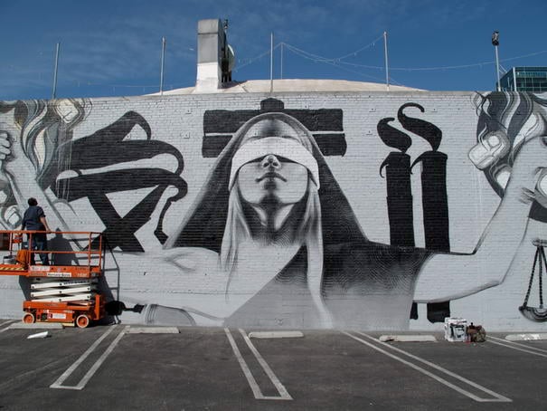 Justice Justice - Graffiti Art Example