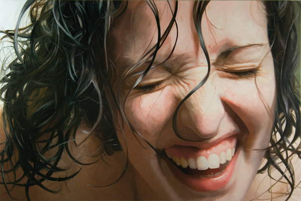 Laughing Girl Realistic Paintings