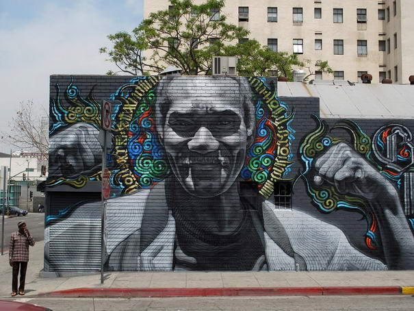 Skid Row (Blessed Are the Meek) Graffiti art