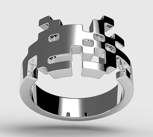 Space Invaders Ring By Tjep
