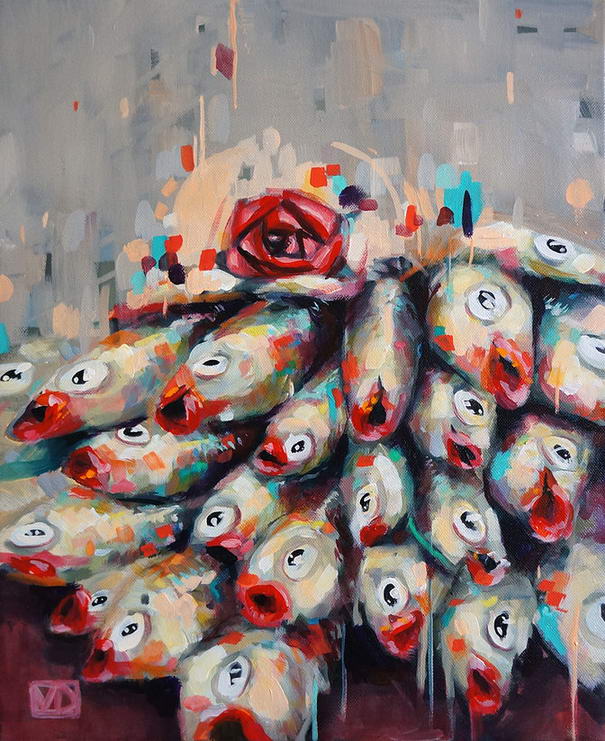 Fisheyes - Oil paintings