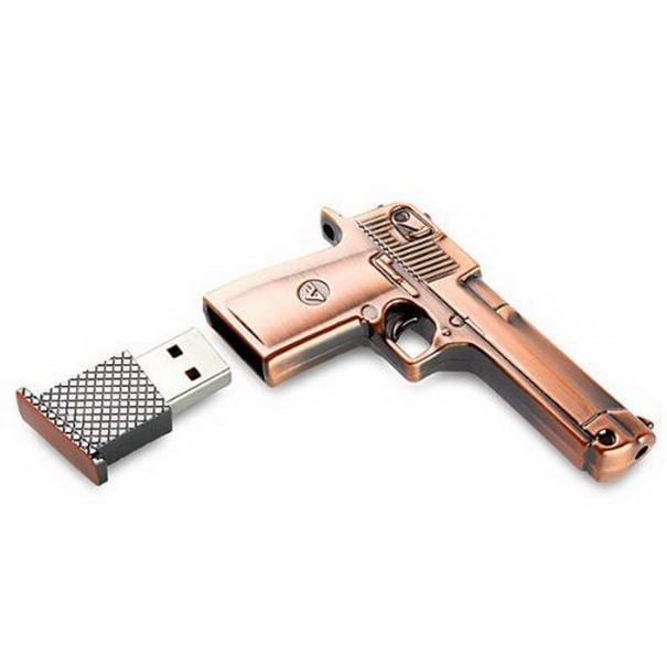 Metal Gun USB Flash Memory Drive