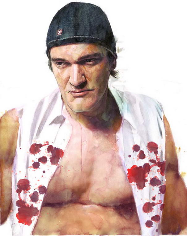 Quentin Tarantino Portrait Illustrations