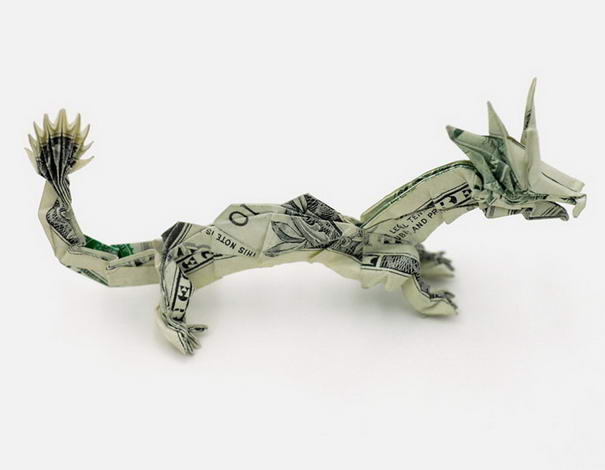 Chinese Dragon - Origami Art Examples