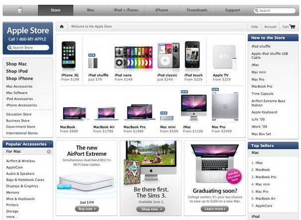 Apple Store - Mistakes in E-Commerce