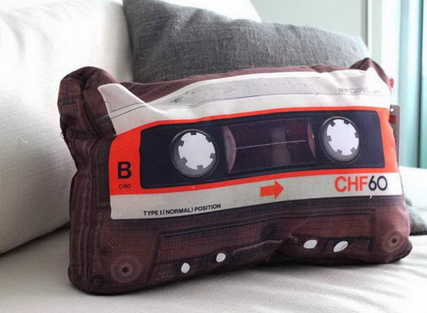 Cassette Tape Retro Pillow