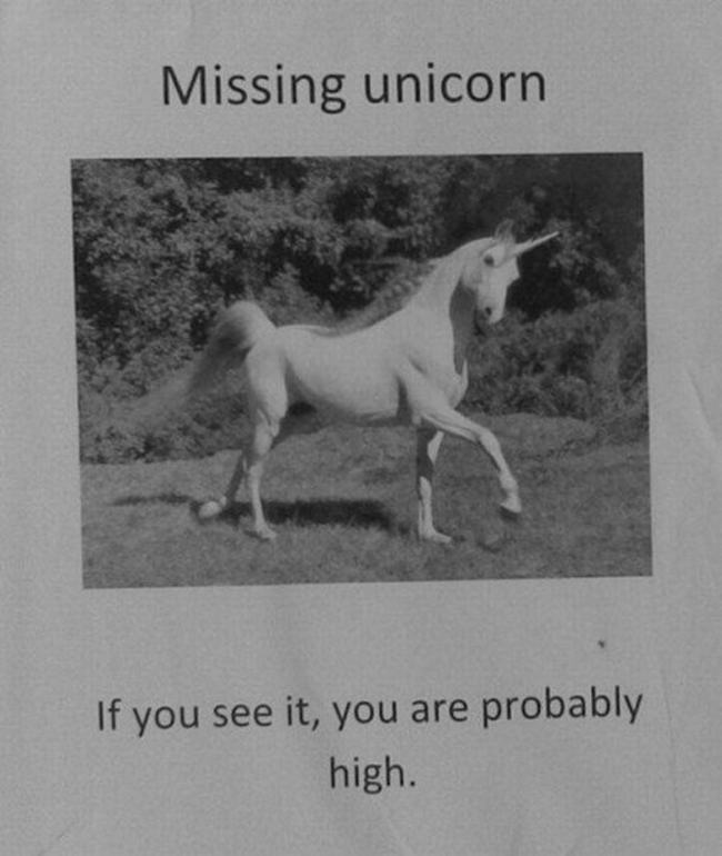 Street Posters Missing Unicorn