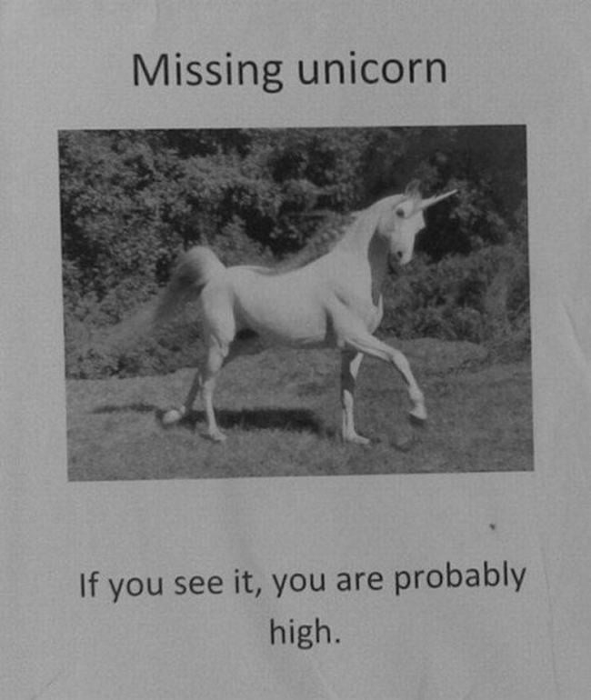 Street Posters Missing Unicorn