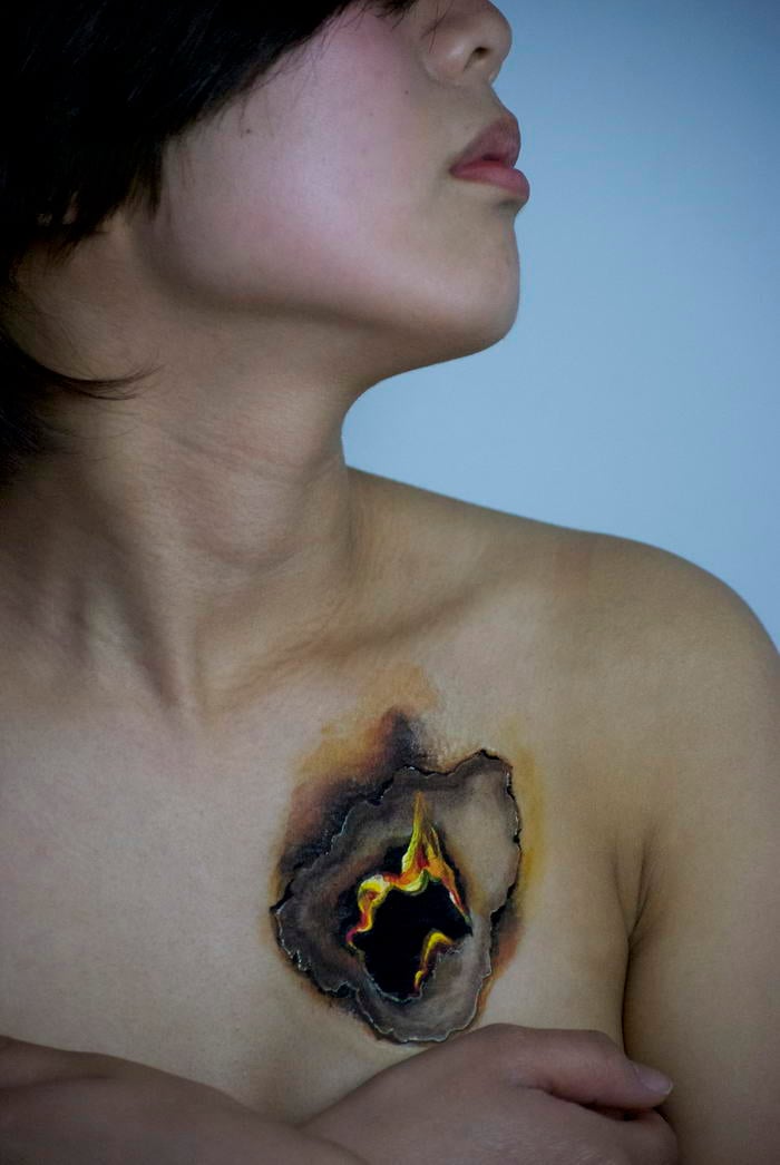 Fire in my Heart - Unbelievable Body Paintings