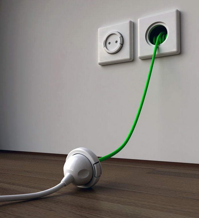 Recoiling Power Socket - Creative Innovations