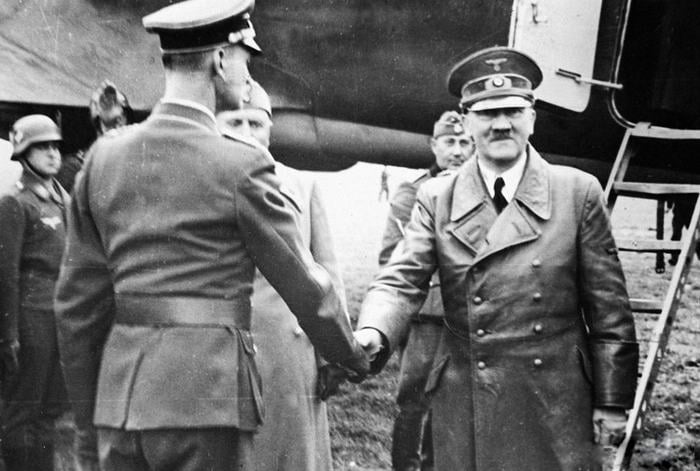 Adolf Hitler and Benito Mussolini