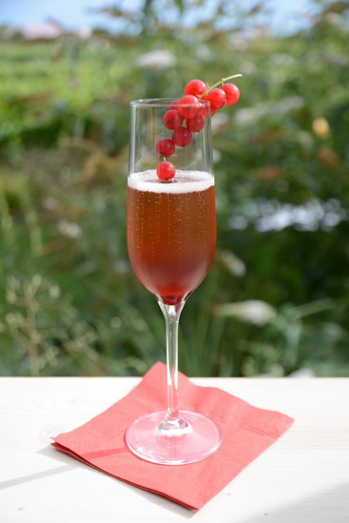 Chambord style Kir Royale