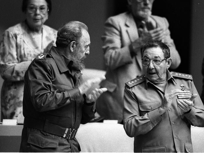 Fidel and Raul Castro