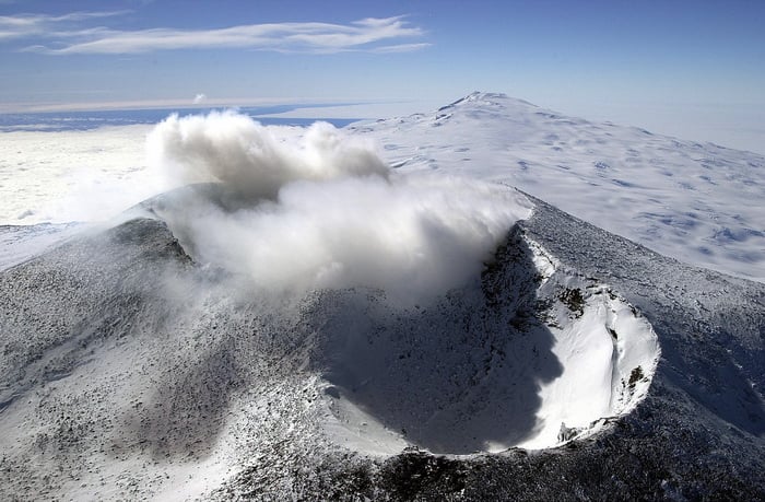 Mount Erebus craters