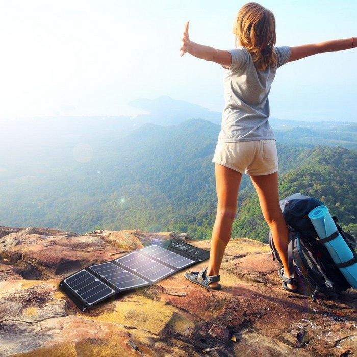 RAVPower Foldable Camping Solar Charger - Gifts for Outdoor Lovers