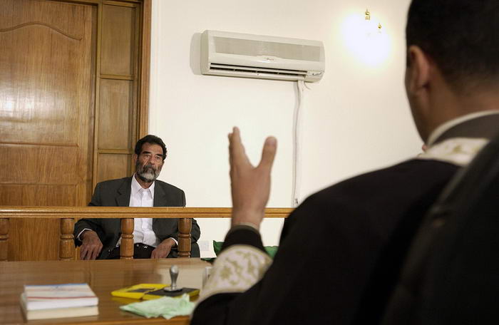 Saddam Hussein in court