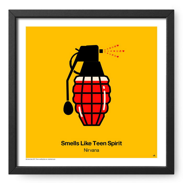Smells like teen spirit - clever music posters