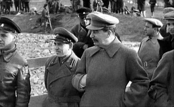 Stalin on building of Volga canal