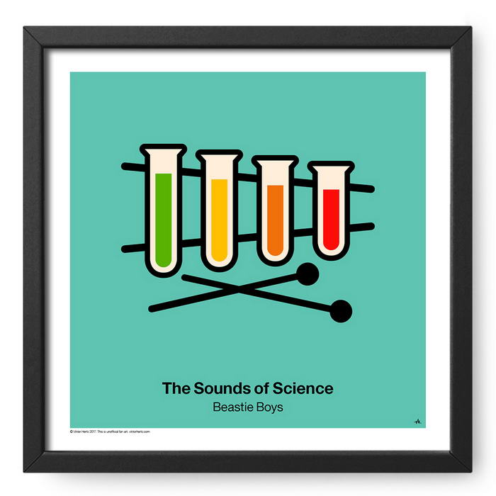 The sounds of science - clever music posters