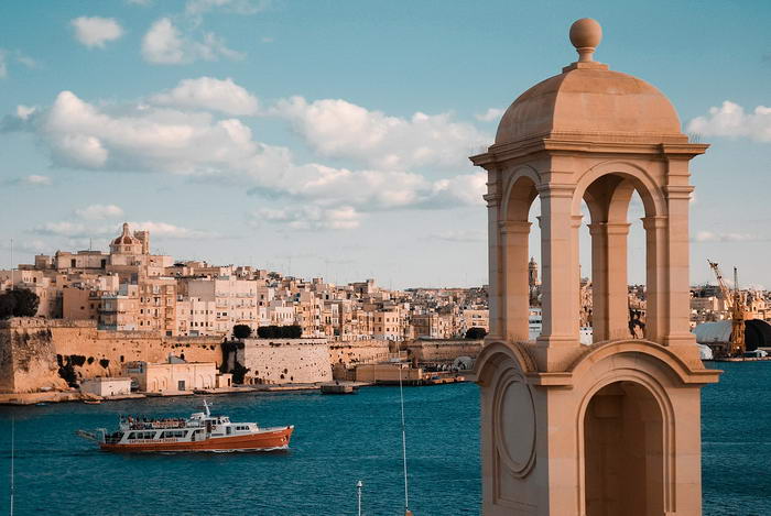 View of the Old Walled City of Valletta