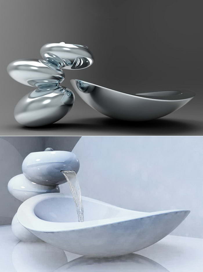 Water Stone Faucet - Sink Designs